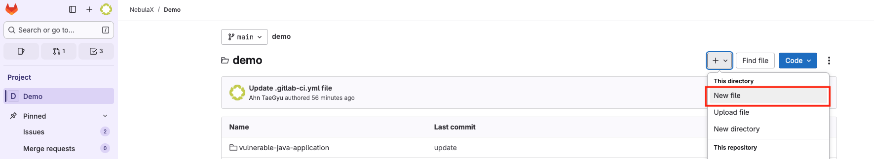 Creating the pipeline file