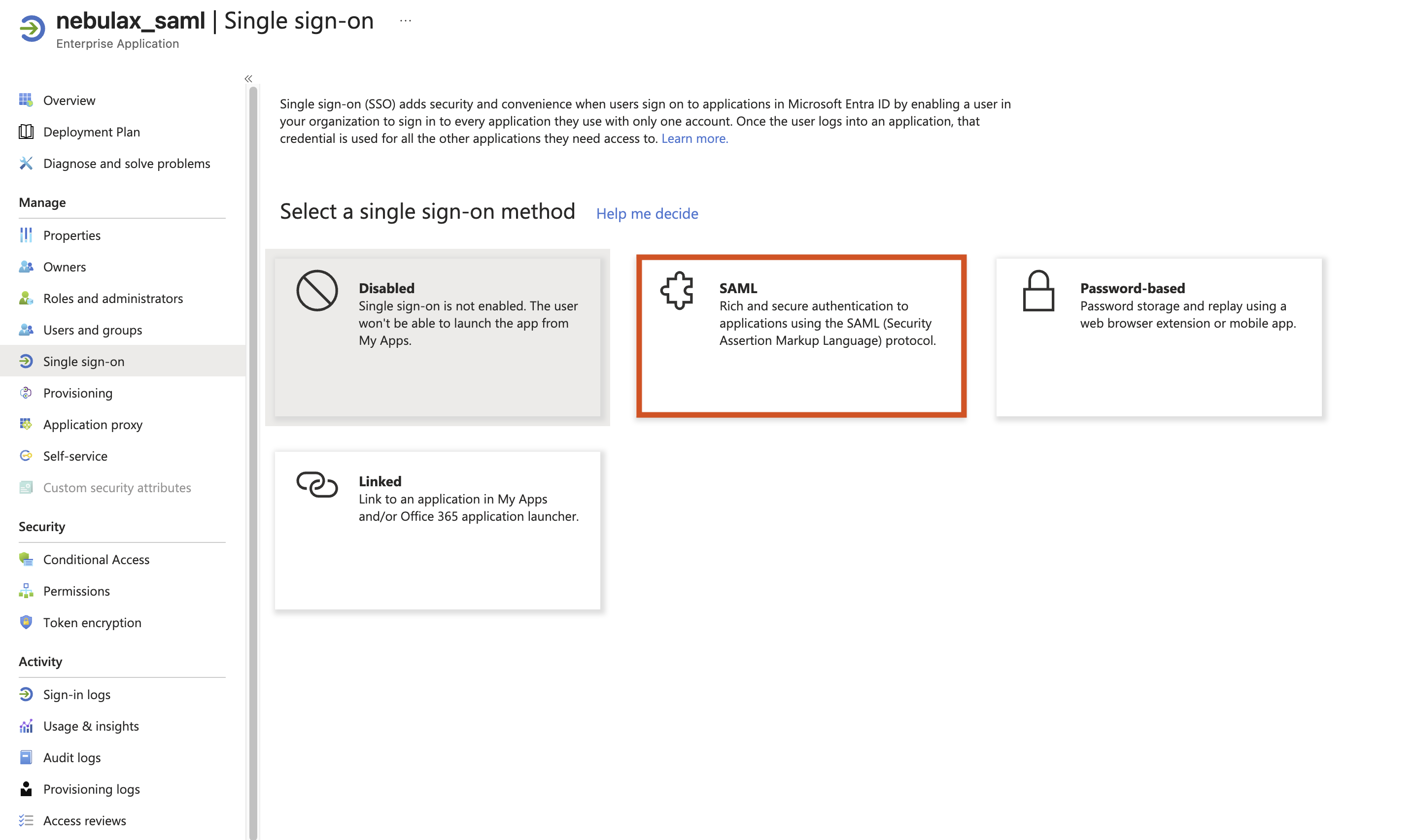 Microsoft Entra ID 화면